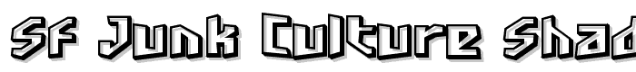 SF Junk Culture Shaded font